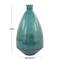 Blue Recycled Glass Handmade Spanish Vase 13" x 13" x 24"